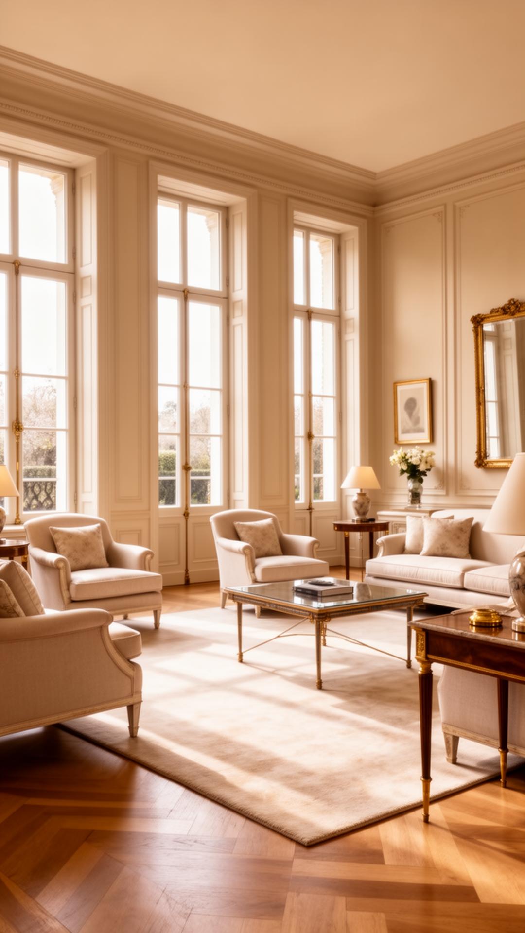 Refined drawing room interior