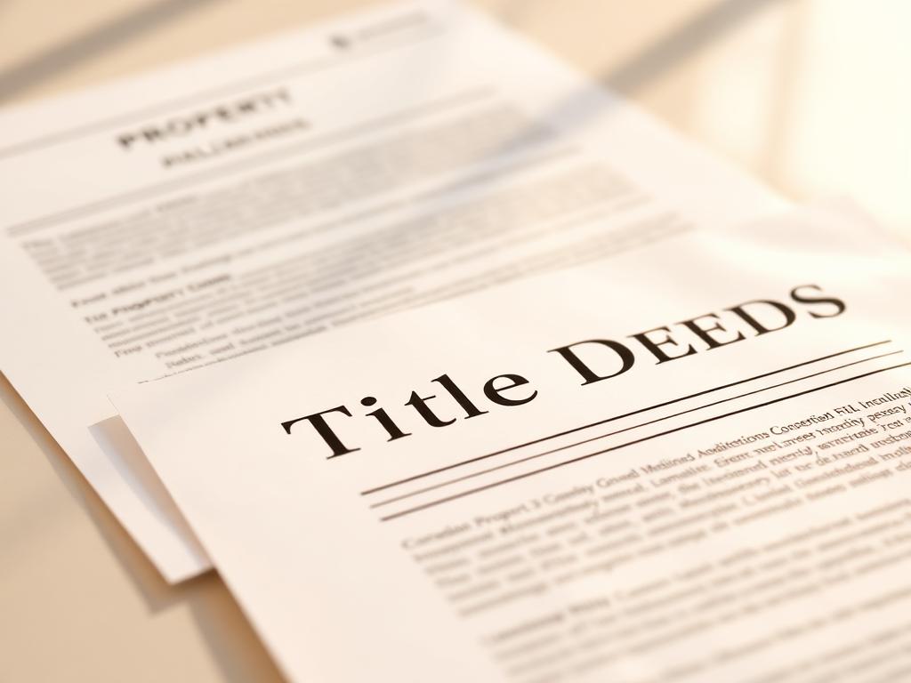 Property title deeds and legal documents